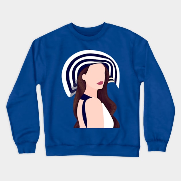 Lana Del Rey illustration Crewneck Sweatshirt by FunartsbyM